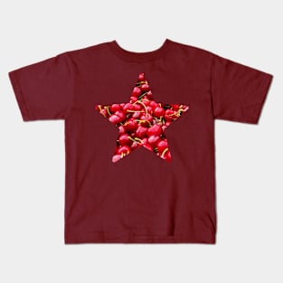 Cherries Fruit Star Kids T-Shirt